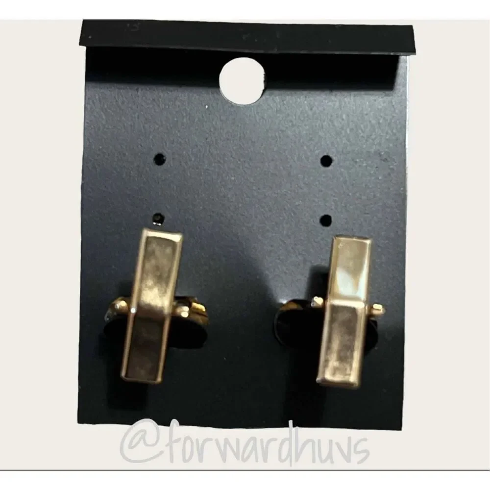 ☑️ Vintage Men's Gold Tone Cuff Links with Sunburst Etching